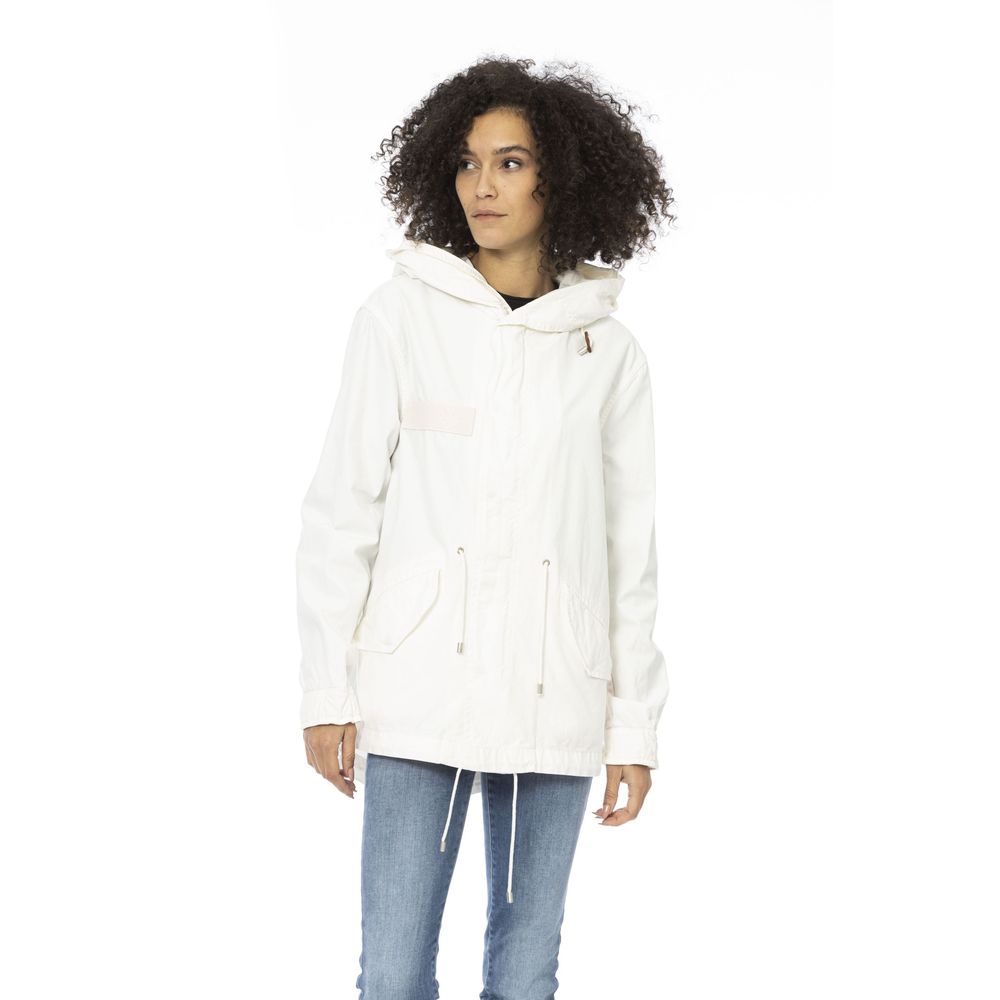 Mr&Mrs Italy Weißer Baumwolle Frauen Parka